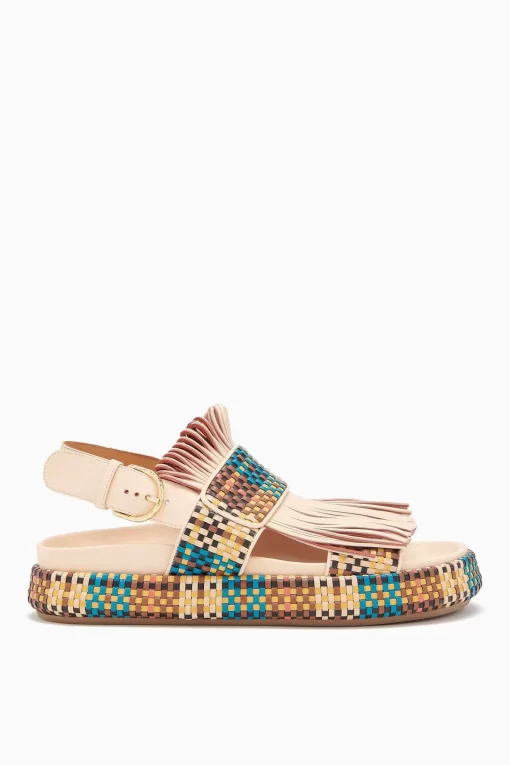 Ulla Johnson Alba Woven Fringe Sport Sandal