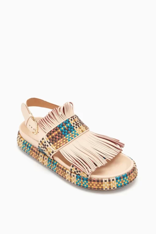 Ulla Johnson Alba Woven Fringe Sport Sandal