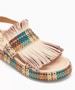 Ulla Johnson Alba Woven Fringe Sport Sandal