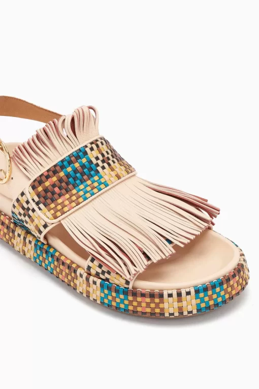 Ulla Johnson Alba Woven Fringe Sport Sandal