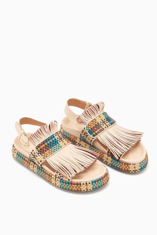 Ulla Johnson Alba Woven Fringe Sport Sandal