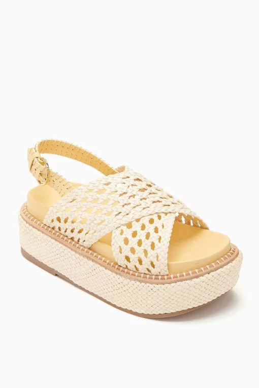 Ulla Johnson Gili Woven Leather Flatform