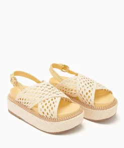 Ulla Johnson Gili Woven Leather Flatform