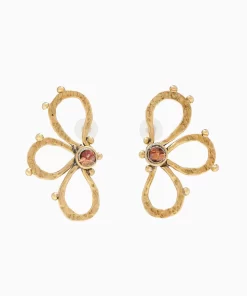 Ulla Johnson Hammer Chain Flower Stud