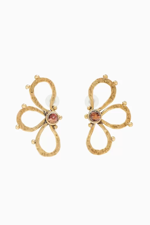 Ulla Johnson Hammer Chain Flower Stud