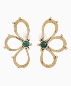 Ulla Johnson Hammer Chain Flower Stud