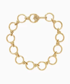 Ulla Johnson Hammered Circle Chain Halskjede