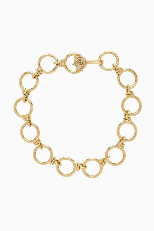 Ulla Johnson Hammered Circle Chain Halskjede