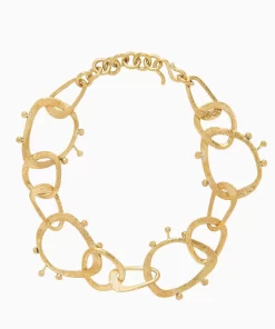 Ulla Johnson Hammered Textured Organic Chain Halskjede