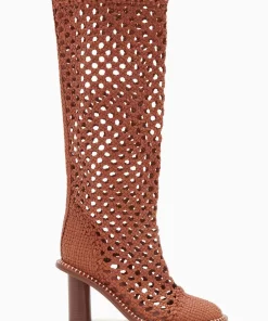 Ulla Johnson Hannah Woven Leather High Heel Boot