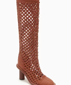 Ulla Johnson Hannah Woven Leather High Heel Boot