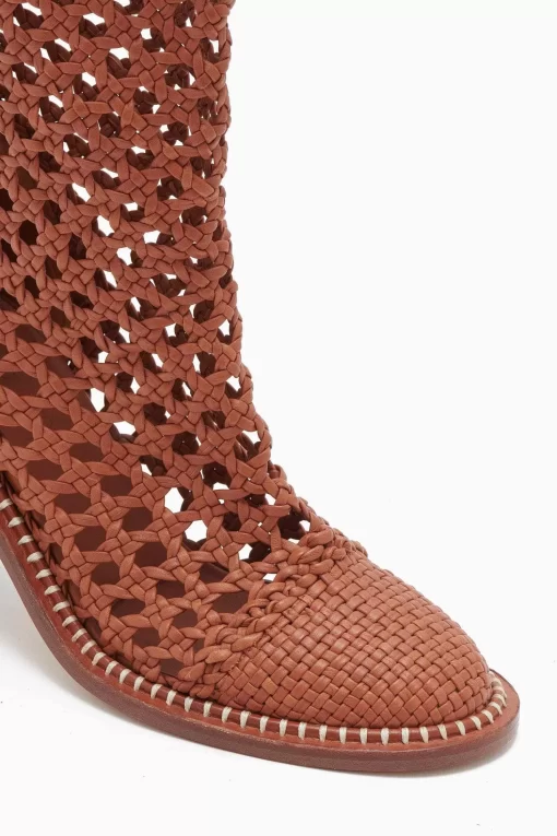 Ulla Johnson Hannah Woven Leather High Heel Boot