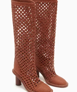 Ulla Johnson Hannah Woven Leather High Heel Boot