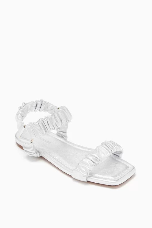 Ulla Johnson Isabella Ruched Flat Sandal