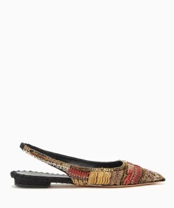 Ulla Johnson Isadora Utsmykket Slingback Flat