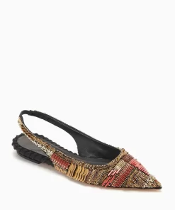 Ulla Johnson Isadora Utsmykket Slingback Flat