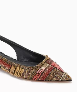 Ulla Johnson Isadora Utsmykket Slingback Flat