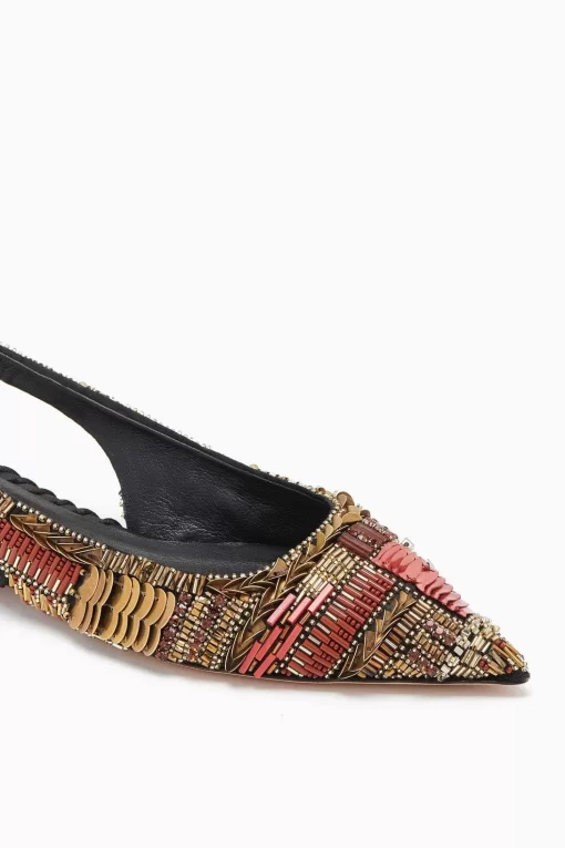 Ulla Johnson Isadora Utsmykket Slingback Flat