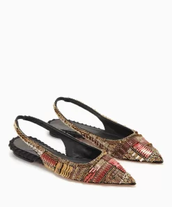 Ulla Johnson Isadora Utsmykket Slingback Flat