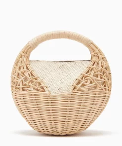 Ulla Johnson Sea Shell Wicker Bag