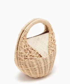 Ulla Johnson Sea Shell Wicker Bag