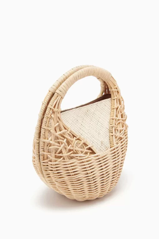 Ulla Johnson Sea Shell Wicker Bag