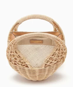 Ulla Johnson Sea Shell Wicker Bag