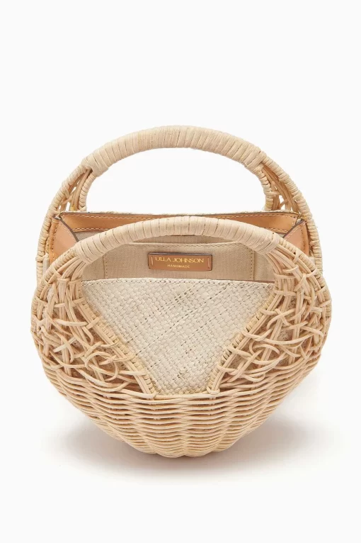 Ulla Johnson Sea Shell Wicker Bag