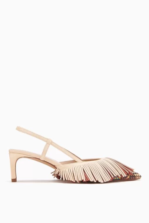 Ulla Johnson Shira Woven Fringe Slingback