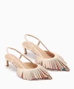 Ulla Johnson Shira Woven Fringe Slingback