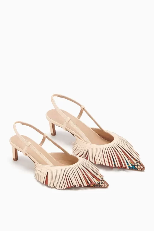 Ulla Johnson Shira Woven Fringe Slingback